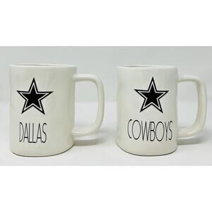 Pair of Dallas Cowboy 15 oz Coffee Mugs (Pre-owned)